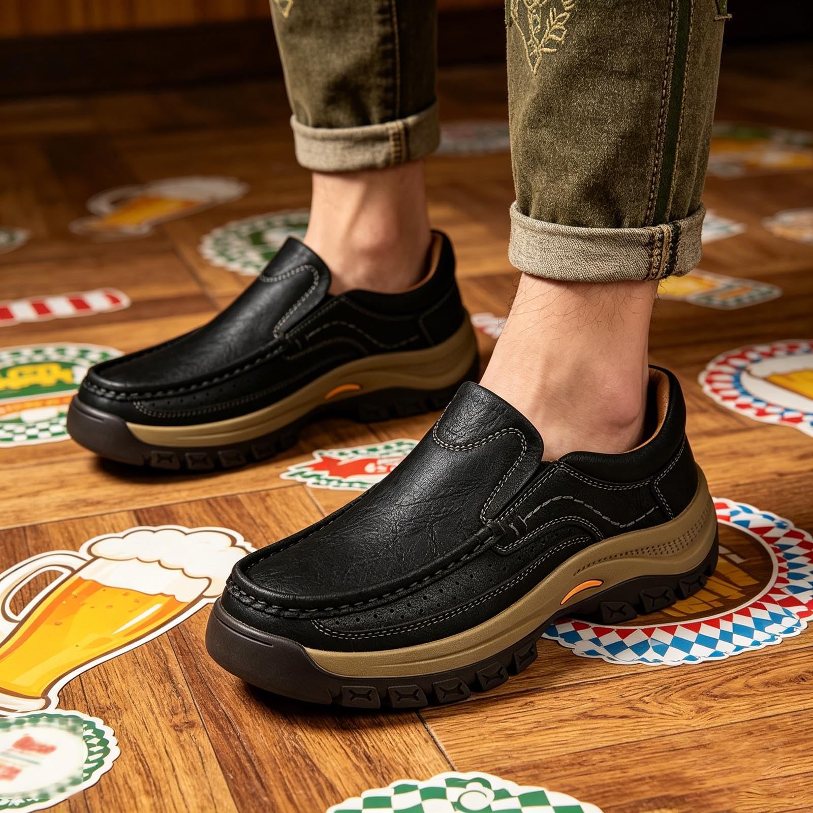 Zapatillas Casuales sin Cordones con Buen Agarre y Comodidad Durante Todo el día, fáciles de Poner para el día a día, Transpirables y Modernas para Hombre Ocupado y dinámico_2
