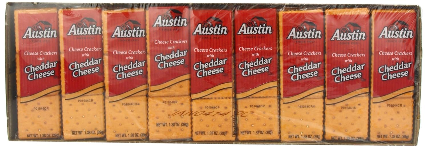 Austin Cheese Crackers with Cheddar Cheese, 45 Count