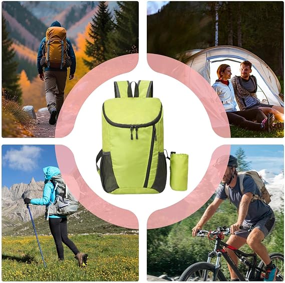 Waterproof Hiking Backpack - 20L Waterproof Foldable Daypack Backpack - Climbing Camping Equipment Scout Field Trail Trekking Overnight Outdoor Bag