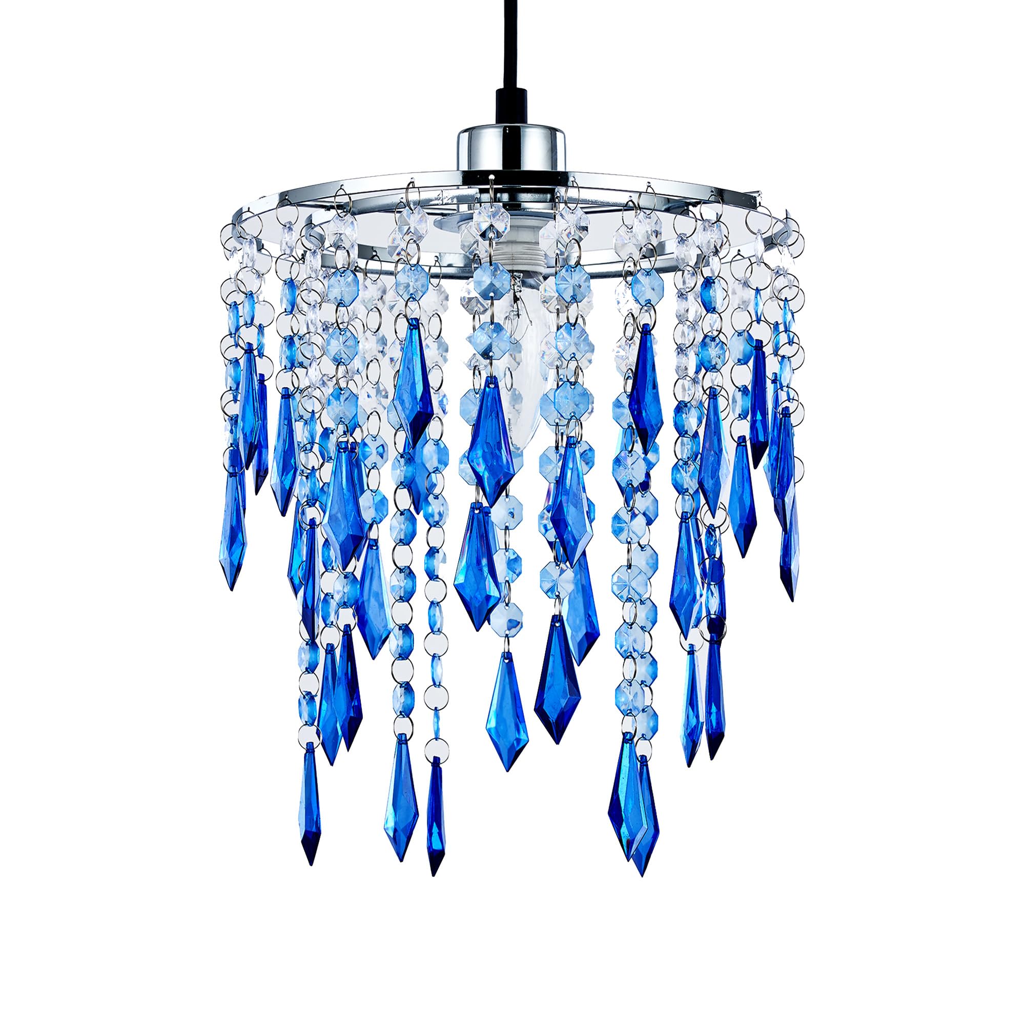 Innoteck Ocean Blue Ocean Ceiling Chandelier Acrylic Light Shade, Blue & Light Blue