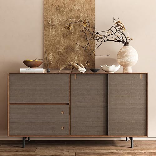 Miniatura 7 de CRE8TIVE Papel tapiz ancho de color gris oscuro para despegar y pegar de 24 x 118 pulgadas, papel de contacto de tela de hierba para paredes,