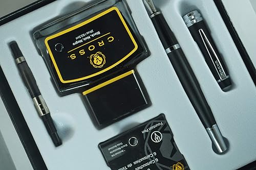 Miniatura 2 de Cross Serie limitada Bailey - Juego de regalo de pluma estilográfica con corte de diamante con punta de diamante, con tinta embotellada, convertidor