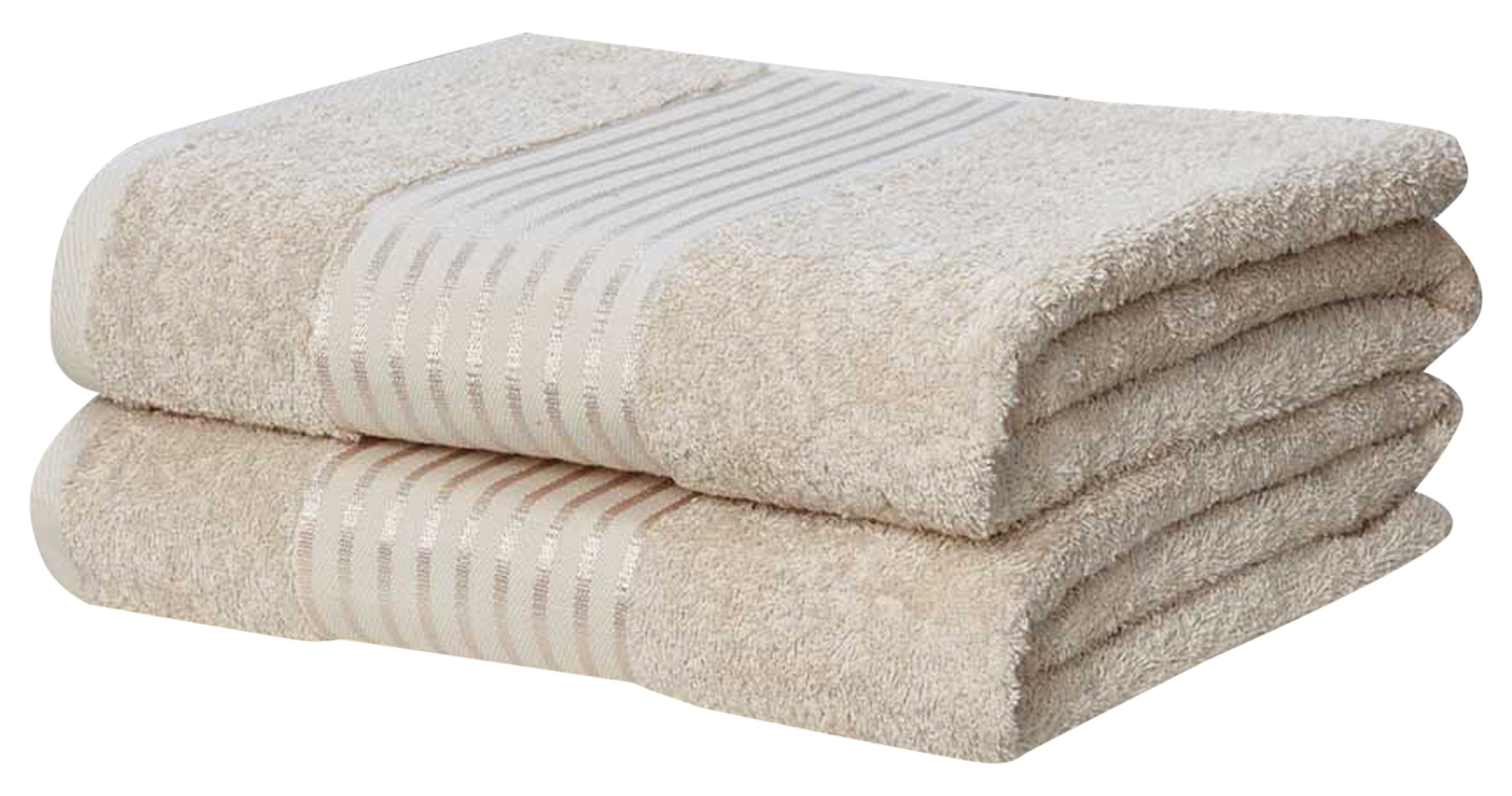 Rapport Windsor 2-Piece Towel Bale, 100% Cotton - Biscuit