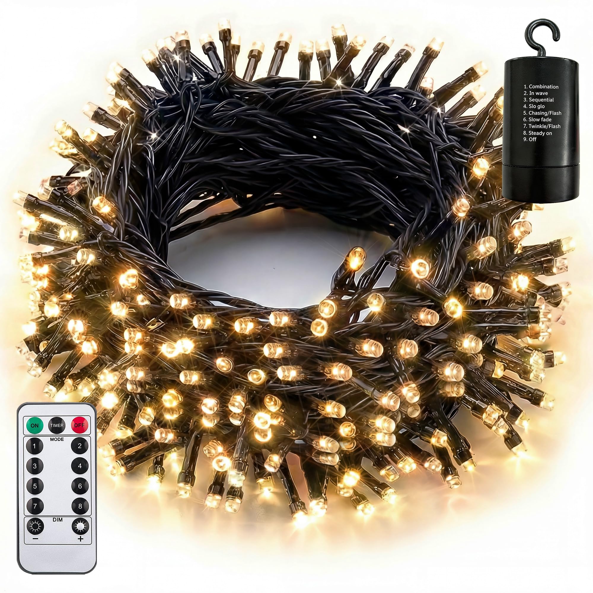 Photo 1 of Sukesou 66ft 200 LED Battery Operated String Lights