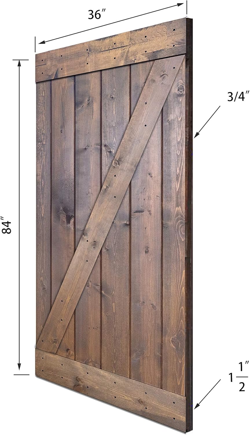 Weekly Top Sale Paneled Wood Barn Door Without Installation Hardware Kit - Z2 Series 40% Off Discount Paneled Wood Barn Door Without Installation Hardware Kit - Z2 Series