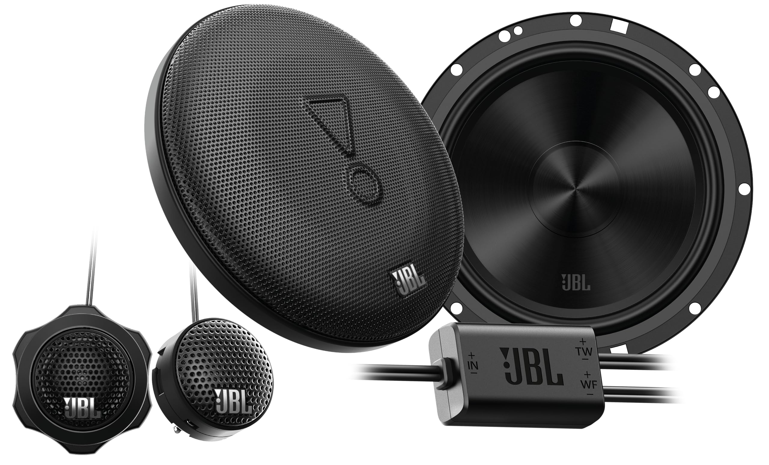 JBL Stage2 GEN2 65C Komponenten Lautsprecher Auto 165mm (6,5 Zoll): von Harman Kardon Car HiFi mit 90W RMS und 720W Max Component Auto Boxen Set mit Gitter - 2 Tieftöner + 2 Hochtöner
