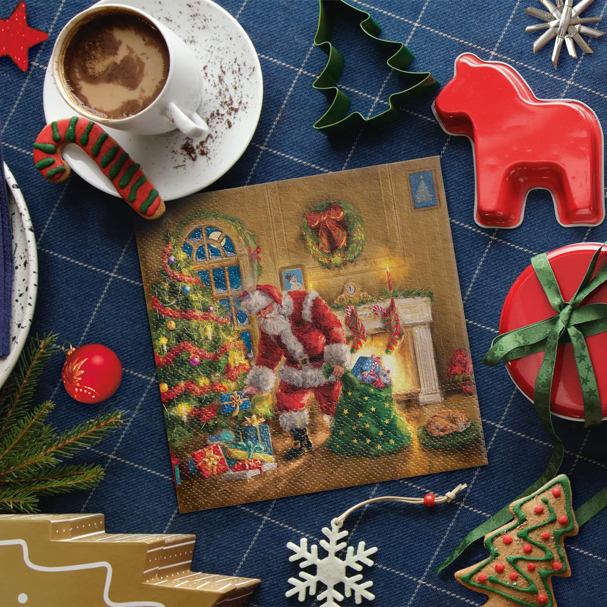 20 pezzi/40 pezzi Tovaglioli di Babbo Natale, tovaglioli di carta 20 pezzi/40 pezzi Tovaglioli di Babbo Natale, tovaglioli di carta