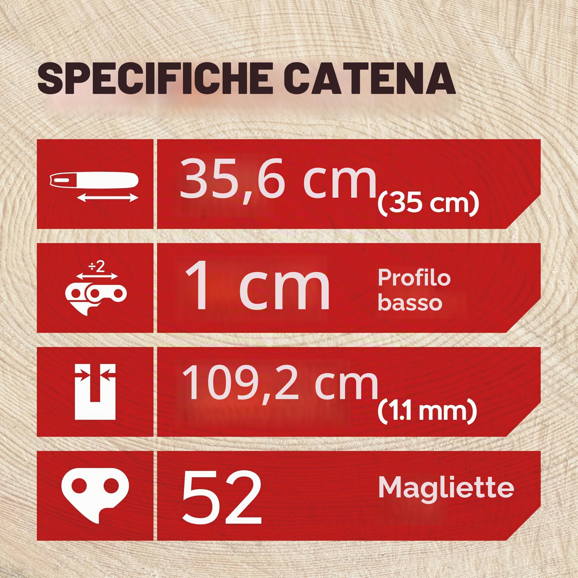 Oregon Confezione da 3 Catene per Motosega 3/8" LP da 52 Maglie di Trasmissione 1.1mm, Adatte a Barre da 35 cm, Compatibili con Husqvarna, McCulloch, Ryobi, Bosch ed altre marche