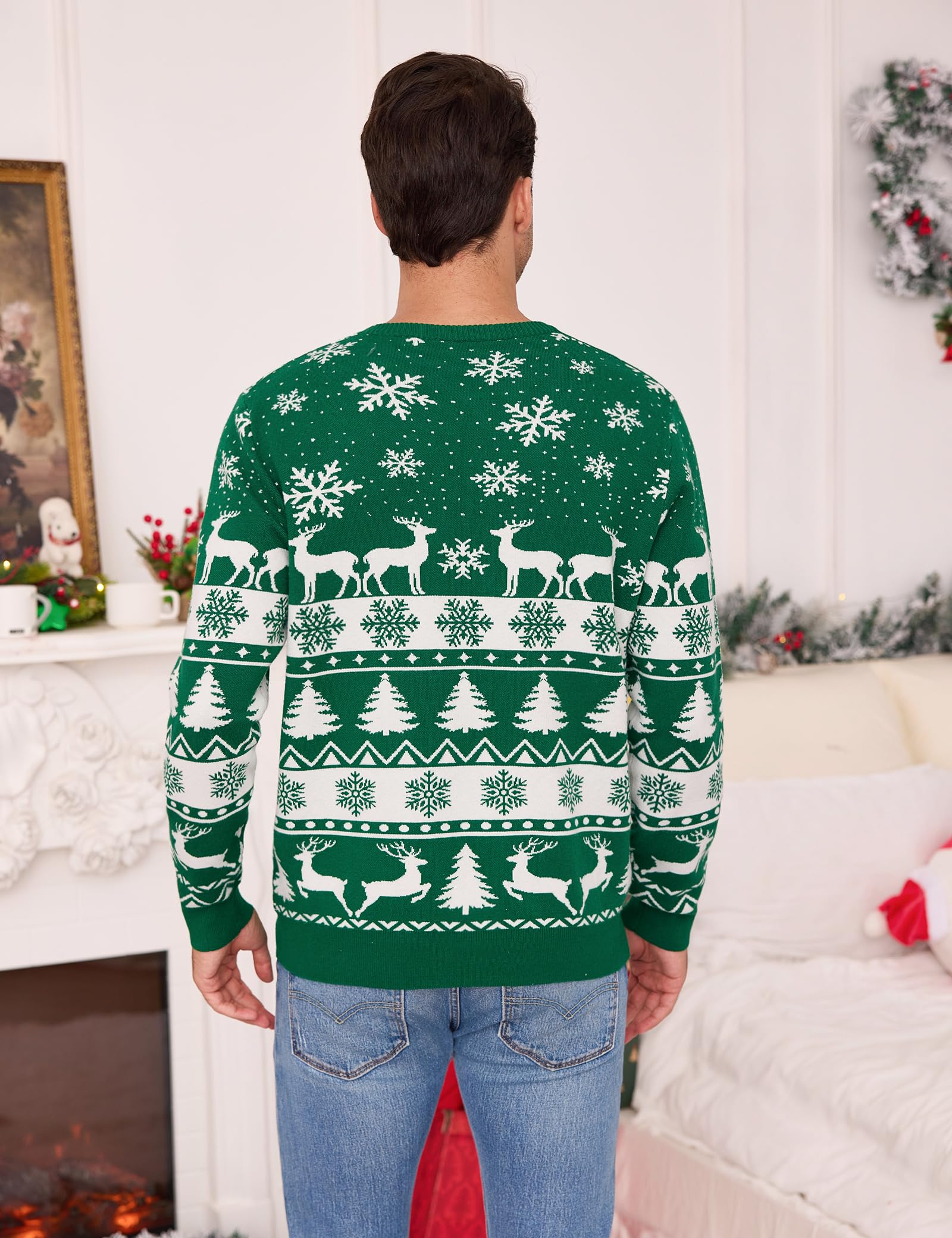 Totatuit Jersey de Navidad para Hombre y Mujer con Motivos de Reno