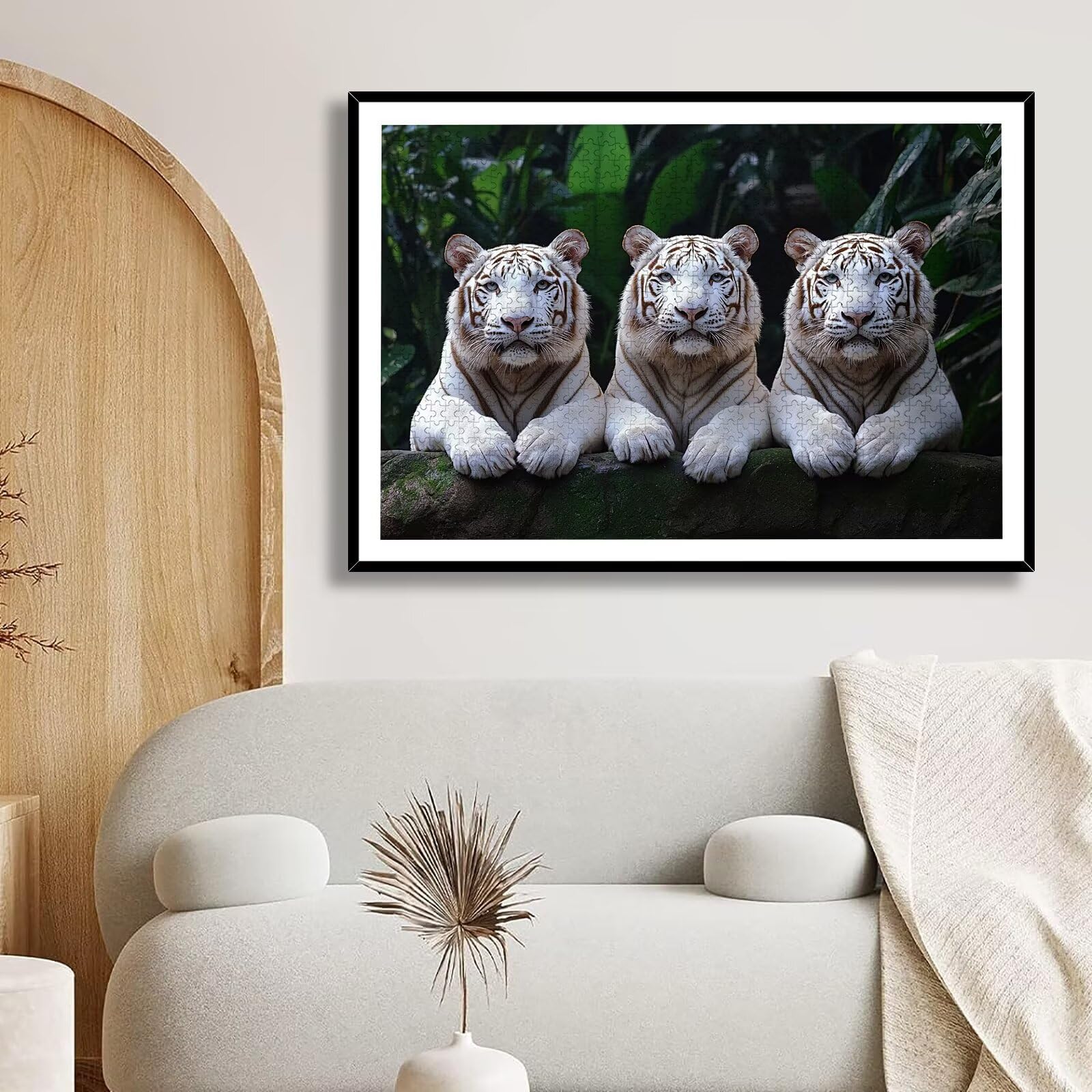 Puzzle 1000 Pezzi Tigre, Puzzle Animale 1000 Pezzi Arte per Adulti e Bambini, Misura: 75x50 cm, Puzzles Legno per Adulti con Squisita Scatola di Imballaggio, Idea Regalo Donna, Regalo Uomo, -9077