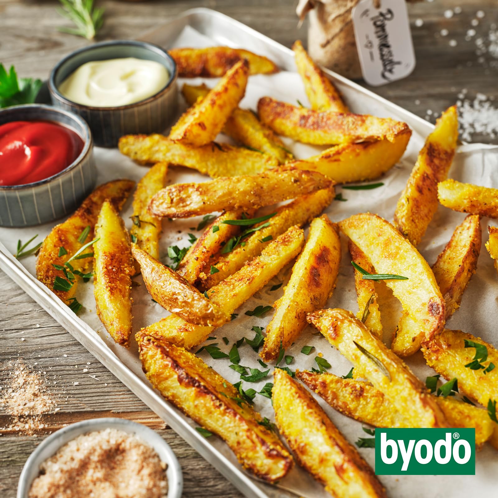 Byodo Bio Kinder Ketchup I 6 x 300ml Squeeze Flasche I Besonders fruchtige Sauce mit feiner Agave gesüßt I Veganer Tomatenketchup mit 85% Tomatenmark-Anteil I Milde Burger- & Pommessauce für Kinder