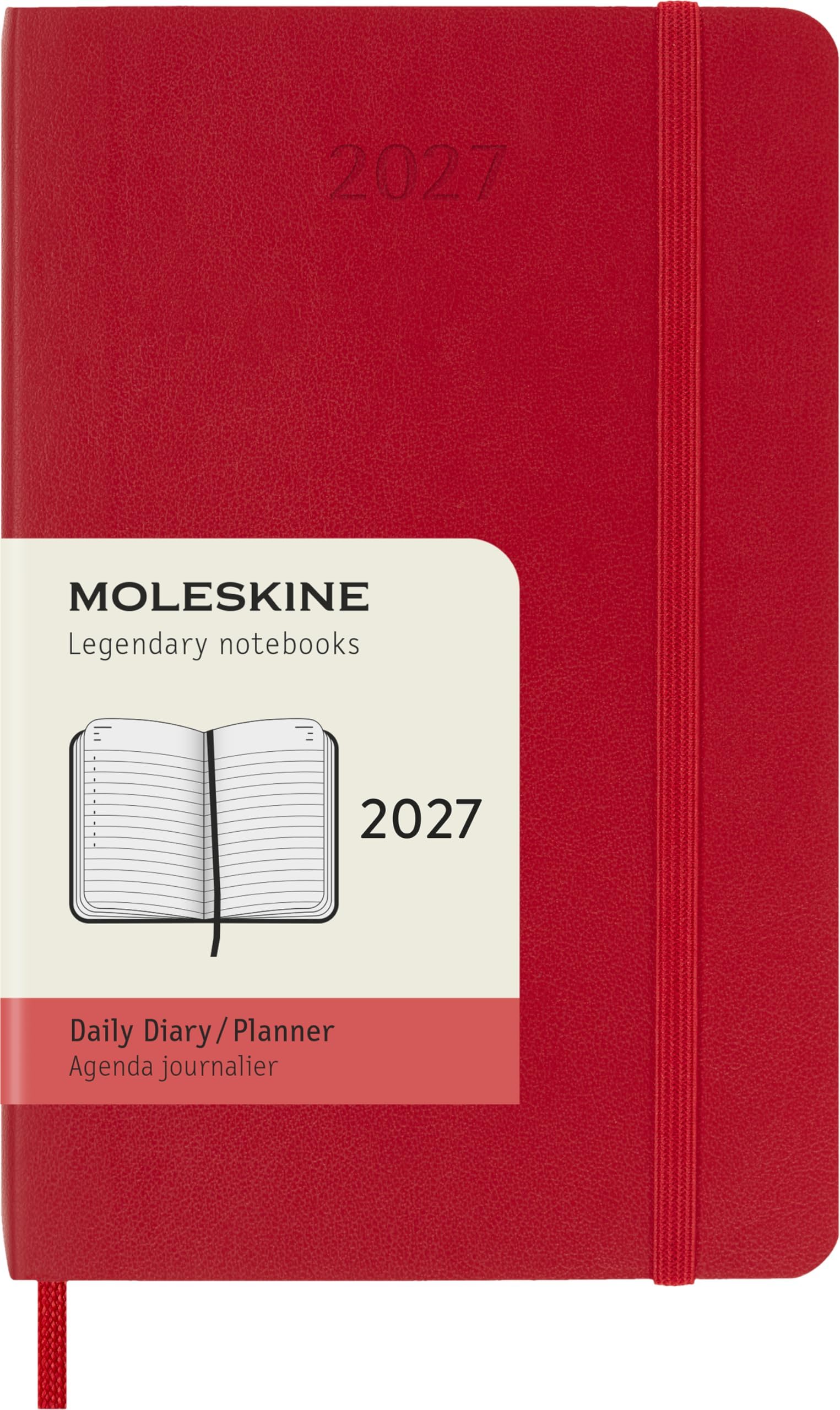 Moleskine 2027 12M Weekly hard cover daily diary Notebook planner myrtle green L
