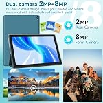 10 inch Android 15 Comprimé, 8GB RAM 32GB ROM Puissante quadruple-core CPU, 1280*800 Comprimé d'écran de résolution PC, 8MP Caméra, 6000mAh Ordinateur de batterie, 2 en 1 Comprimés avec clavier, boîtier, souris, ordinateur portable Stylus