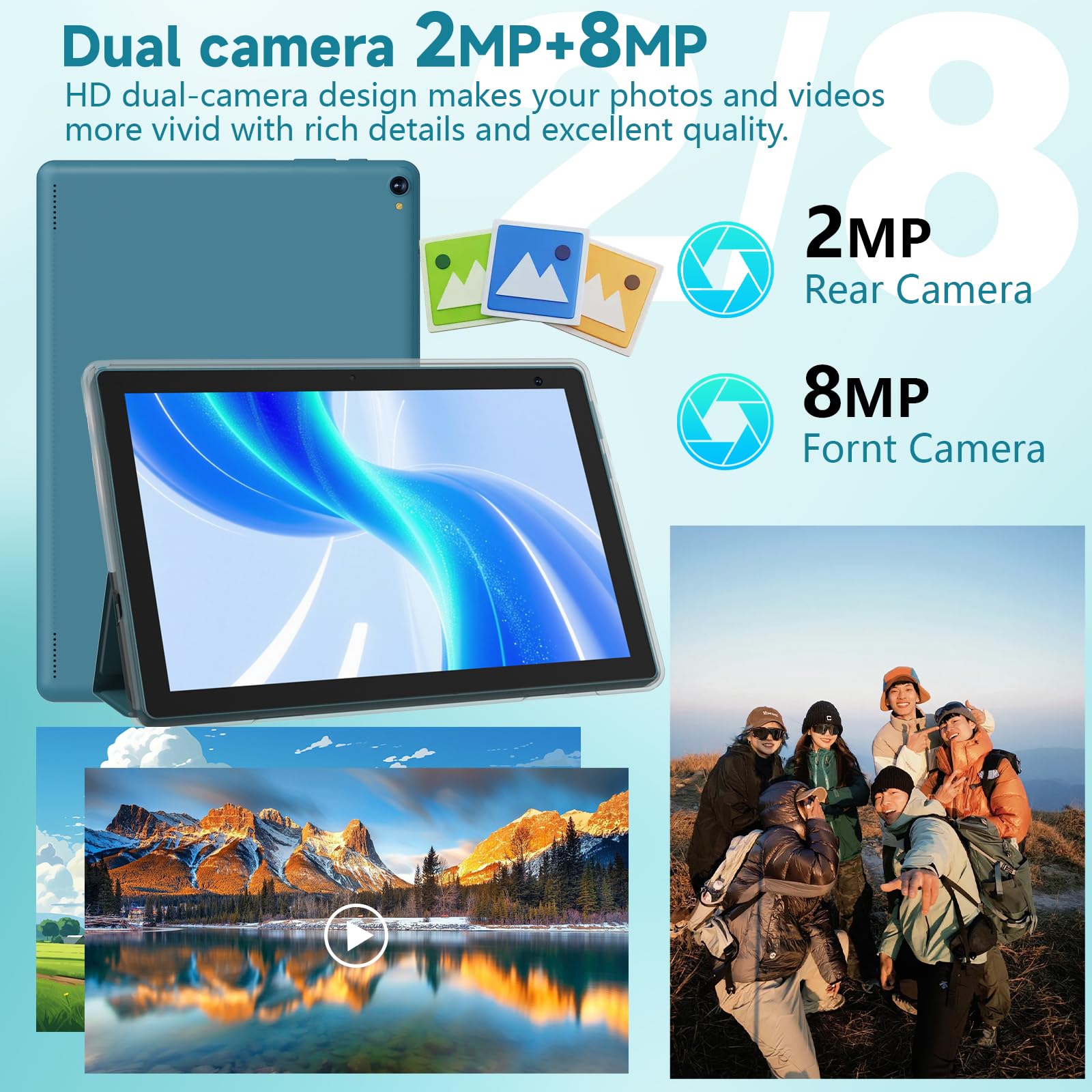 Amazon.co.jp: 10インチAndroid 15タブレット、6GB RAM 32GB ROM