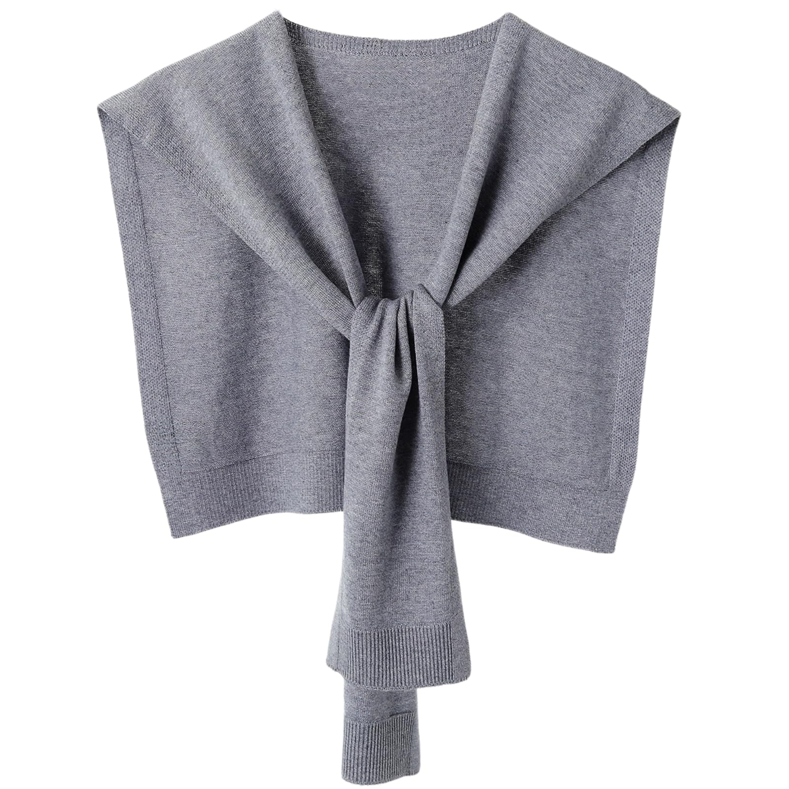 WaJuemy Sweater Shawl Wraps for Women Sweater Knitted Knotted Shawls Travel Casual Scarf Cape Shoulder Tops Fashion Wrap