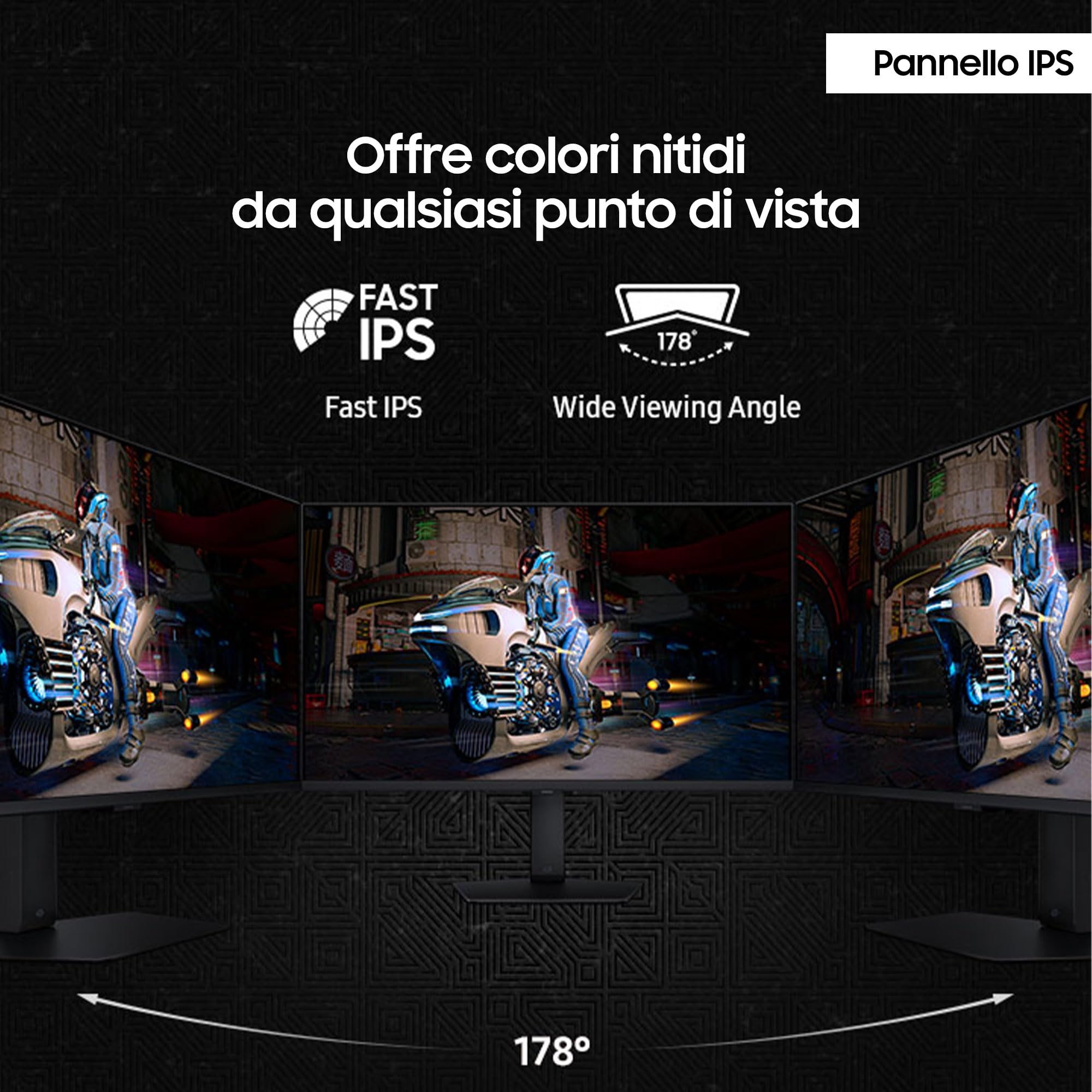 SAMSUNG Monitor Gaming Odyssey G7 (S27DG702), Flat, 27'', 3840x2160 (UHD 4K), 16:9, HDR10+, 144Hz, 1ms (GtG), Compatibiltà G-Sync, HDMI, USB, DP, HAS, Pivot, Gaming Hub