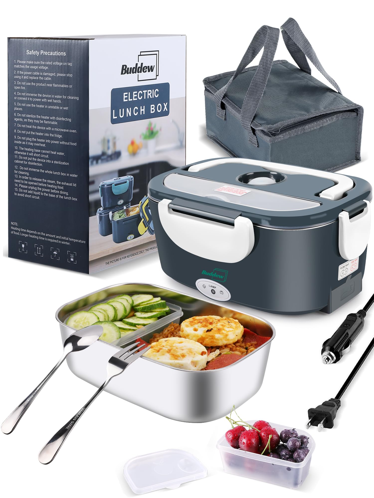 Buddew Electric Heated Lunch Box