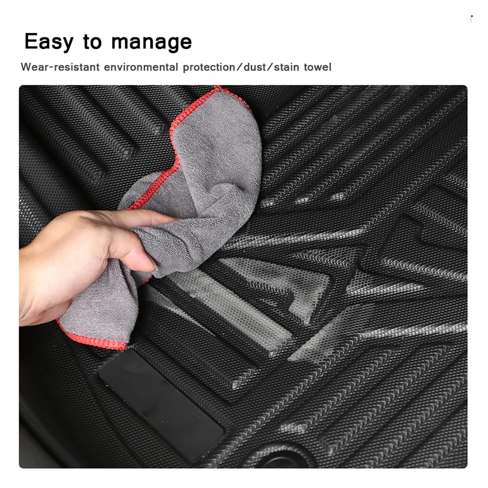 Auto-Kofferraum-Matten Für Cadillac CT4 CT5 CT6 2016-2022 wasserdichte Schutz Liner Stamm Pad Fach Gummi Matte TPE Auto Lagerung Box Hinten