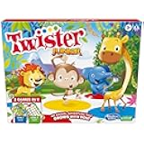 Hasbro Gaming Twister Junior Game, Animal Adventure 2-Sided Mat, 2 Games in 1, Party Game for Kids Ages 3 and Up and 2-4 Players (Amazon Exclusive)