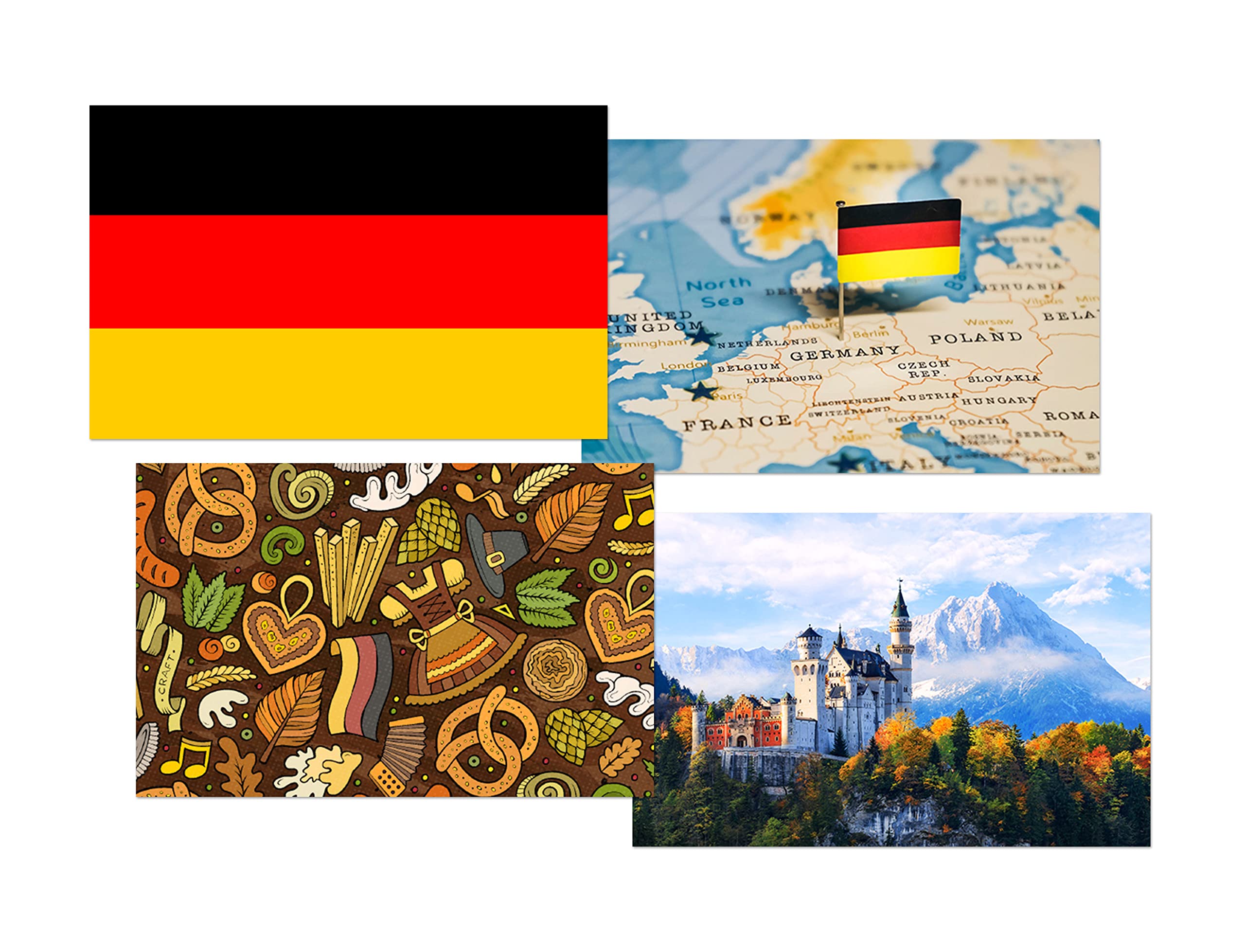 Set 4 Penne A Sfera Nere Con Bandiera Della Romania - DV DESIGN Ideale Per Viaggi E Regali
