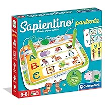 Clementoni Sapientino – Parlante, Gioco Educativo con Penne Parlanti Bambini 3-6 Anni, con 16 Schede e più di 32 attività su Temi della Scuola dell’Infanzia, Made in Italy, Lingua Italiana, 16472