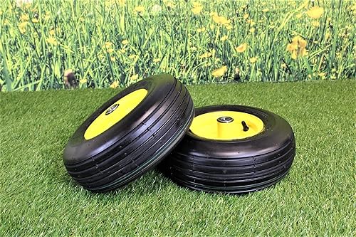 Miniatura 3 de Neumáticos y ruedas de 13 x 5.00-6 de 4 capas para cortacésped y jardín (juego de 2)