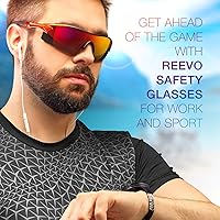 Vista 7 de ToolFreak Gafas de seguridad – Protección UV e impacto ANSI z87.1 (Reevo)