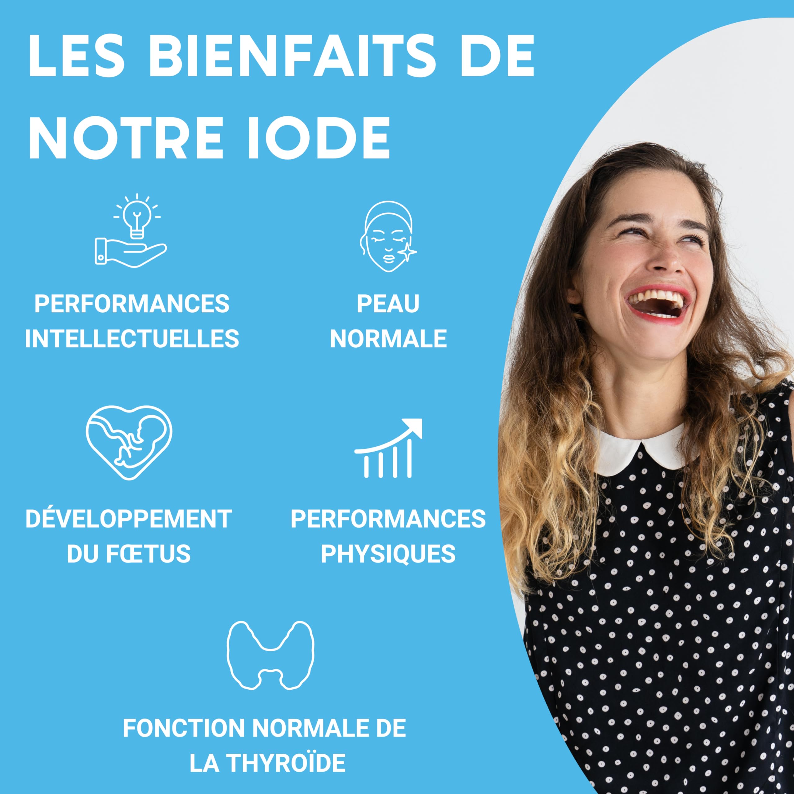 IODE 150 MCG | 365 petits comprimés | Iode thyroide | Fabriqué en France | Iodure de Potassium | Complement alimentaire | Sans additifs indésirables