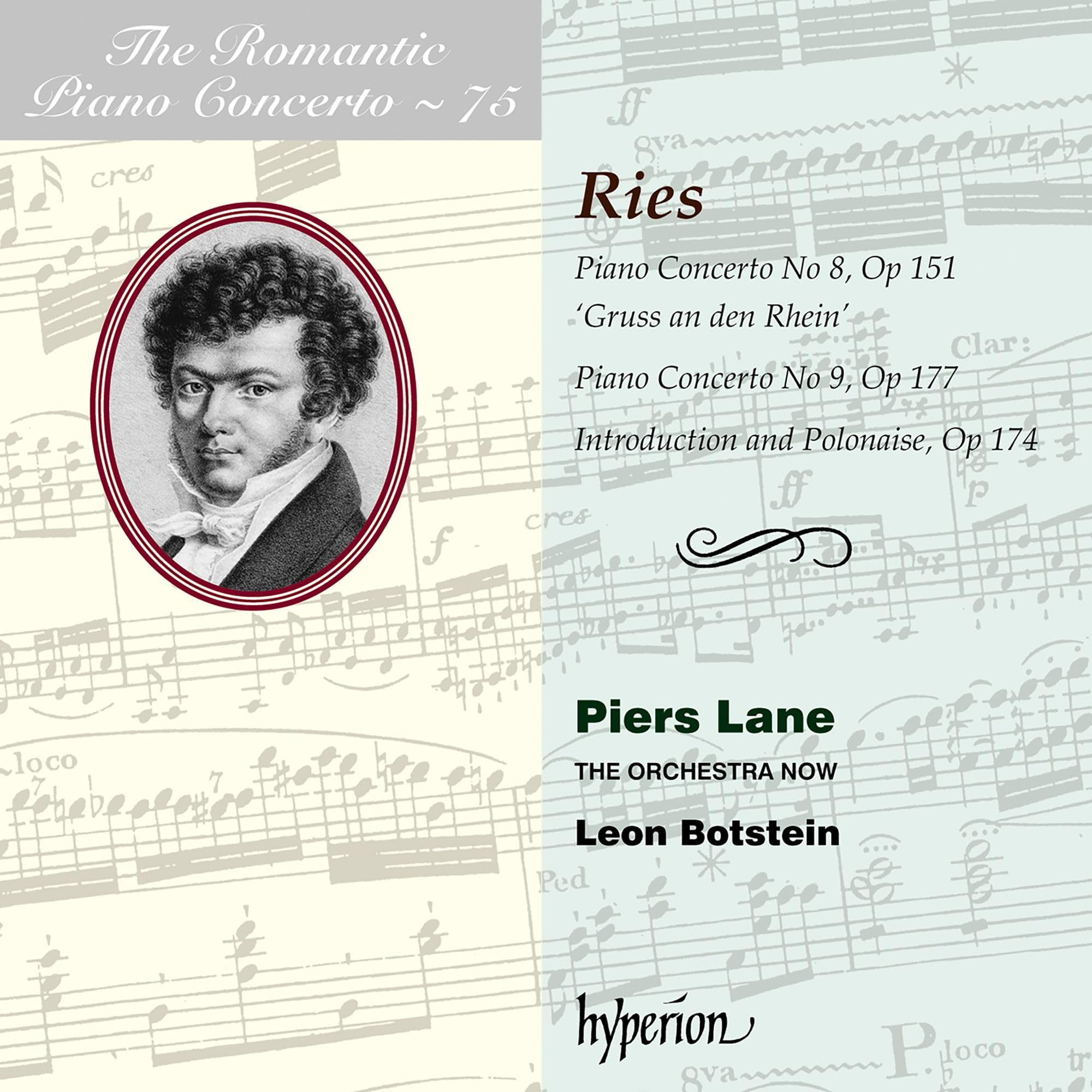 Lane / The Orch Now / Botstein Ries / Piano Concertos 8 & 9 CD New 34571282176