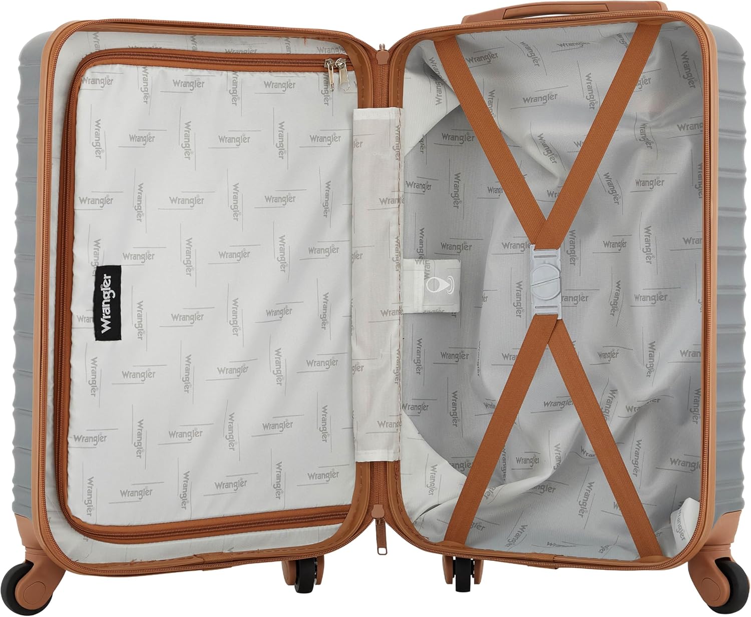 Wrangler 22" Outrider Hardside Carry-On Luggage, Lava Smoke - Image 7