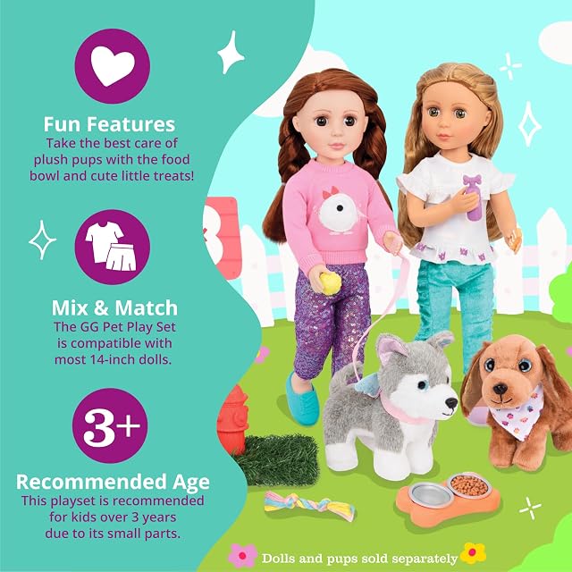 Foto 4 de 7 de Glitter Girls, Set de Accesorios para Mascotas con Correa y premios