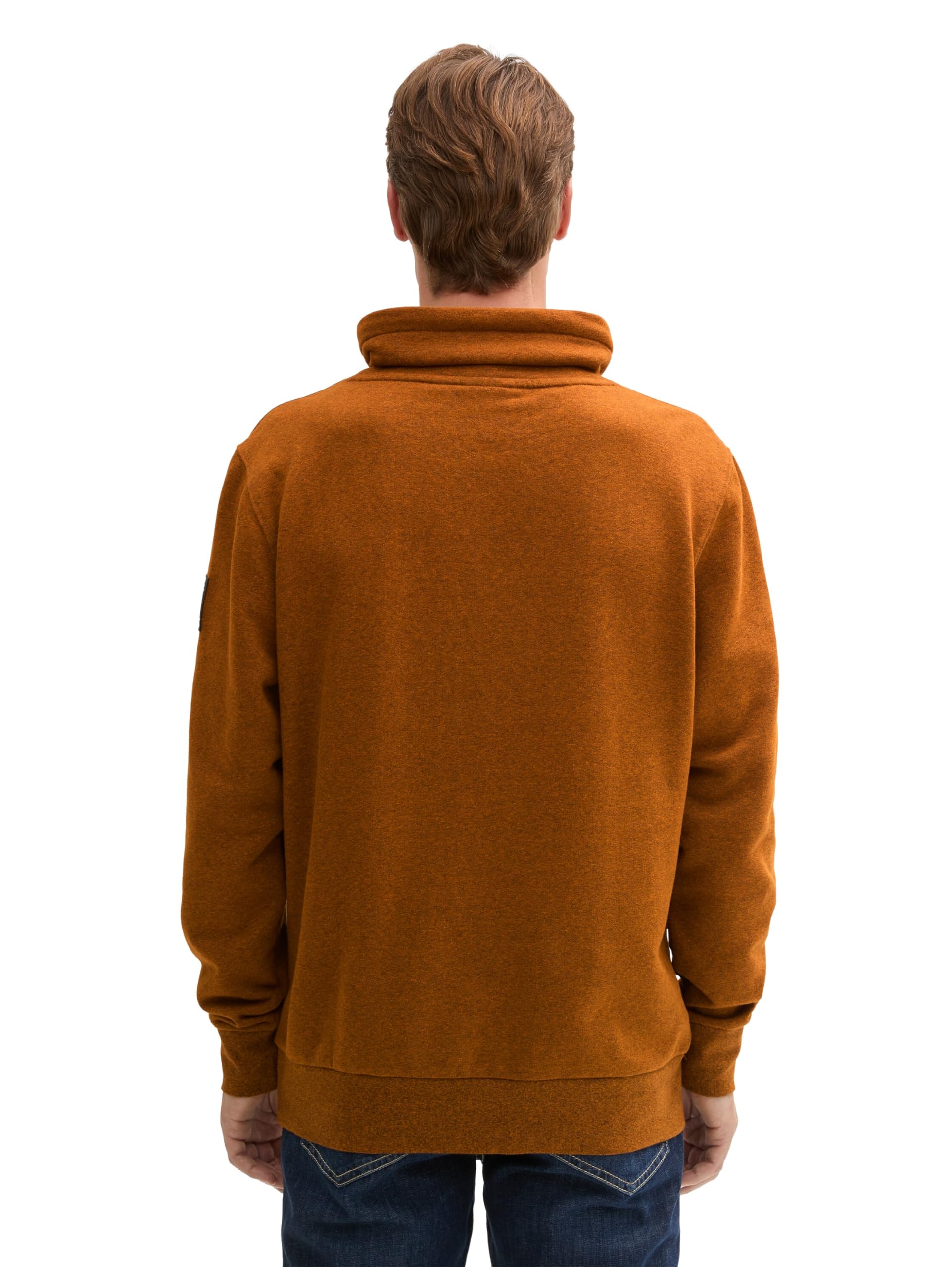 TOM TAILOR Herren 1044003 Sweatshirt mit hohem Kragen