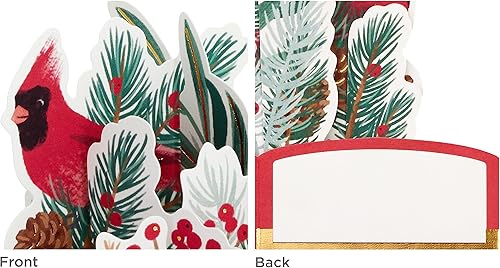 Miniatura 3 de Hallmark Paper Wonder - Mini tarjetas de Navidad emergentes (3 tarjetas con sobres camión rojo, cardenal, feliz y brillante)