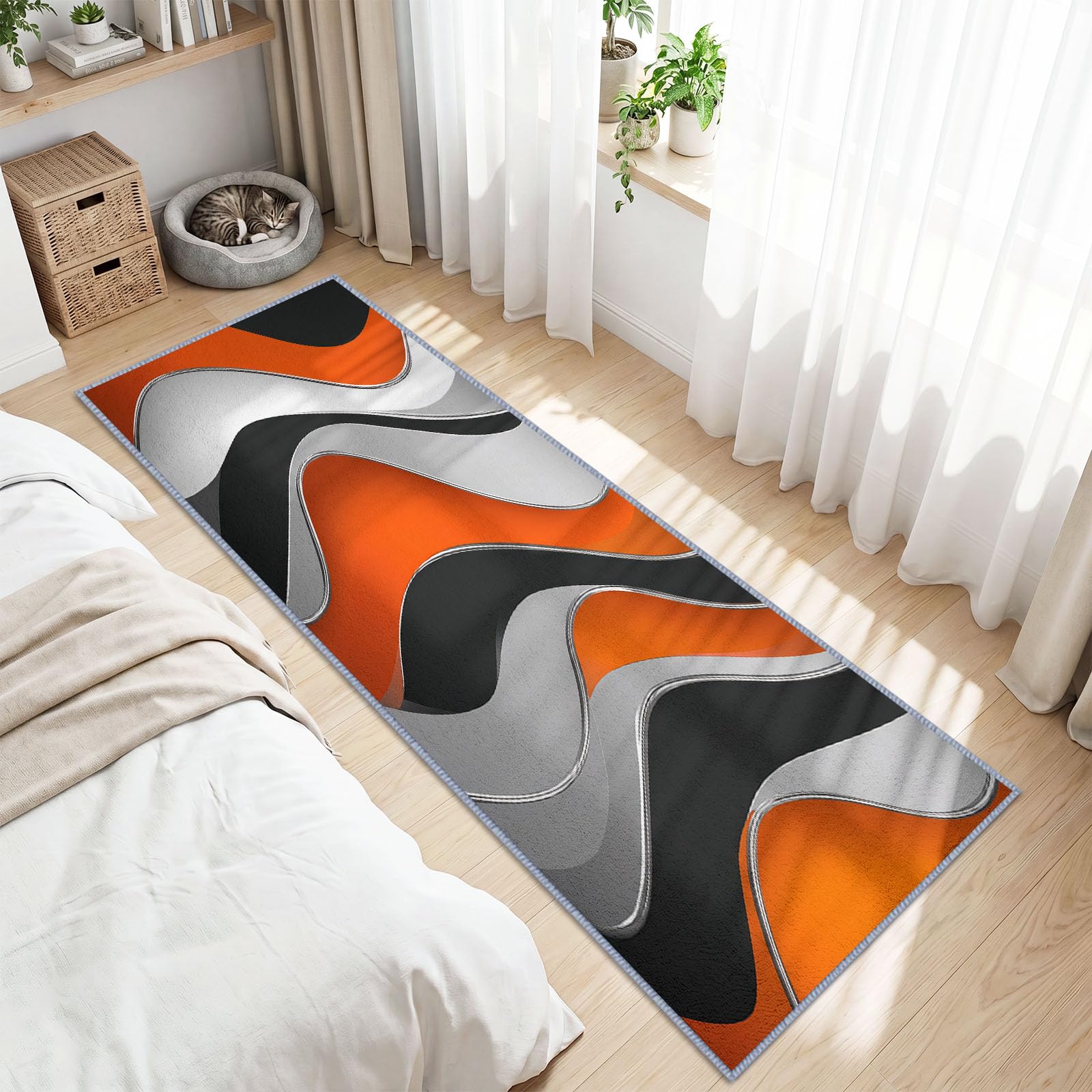 Modern Technology Fashion - Alfombra antideslizante (80 x 300 cm)