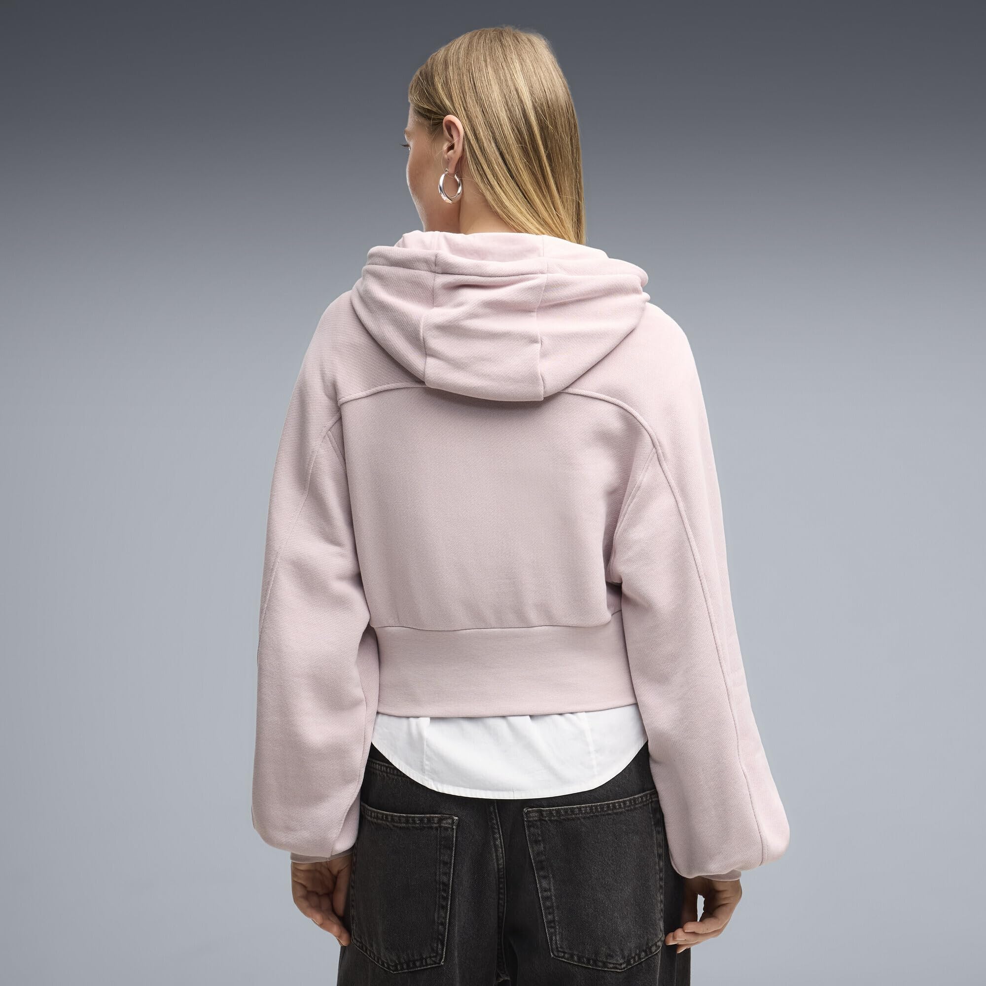 PUMA Sudadera con Capucha Essentials Cropped Balloon Sleeve Mujer