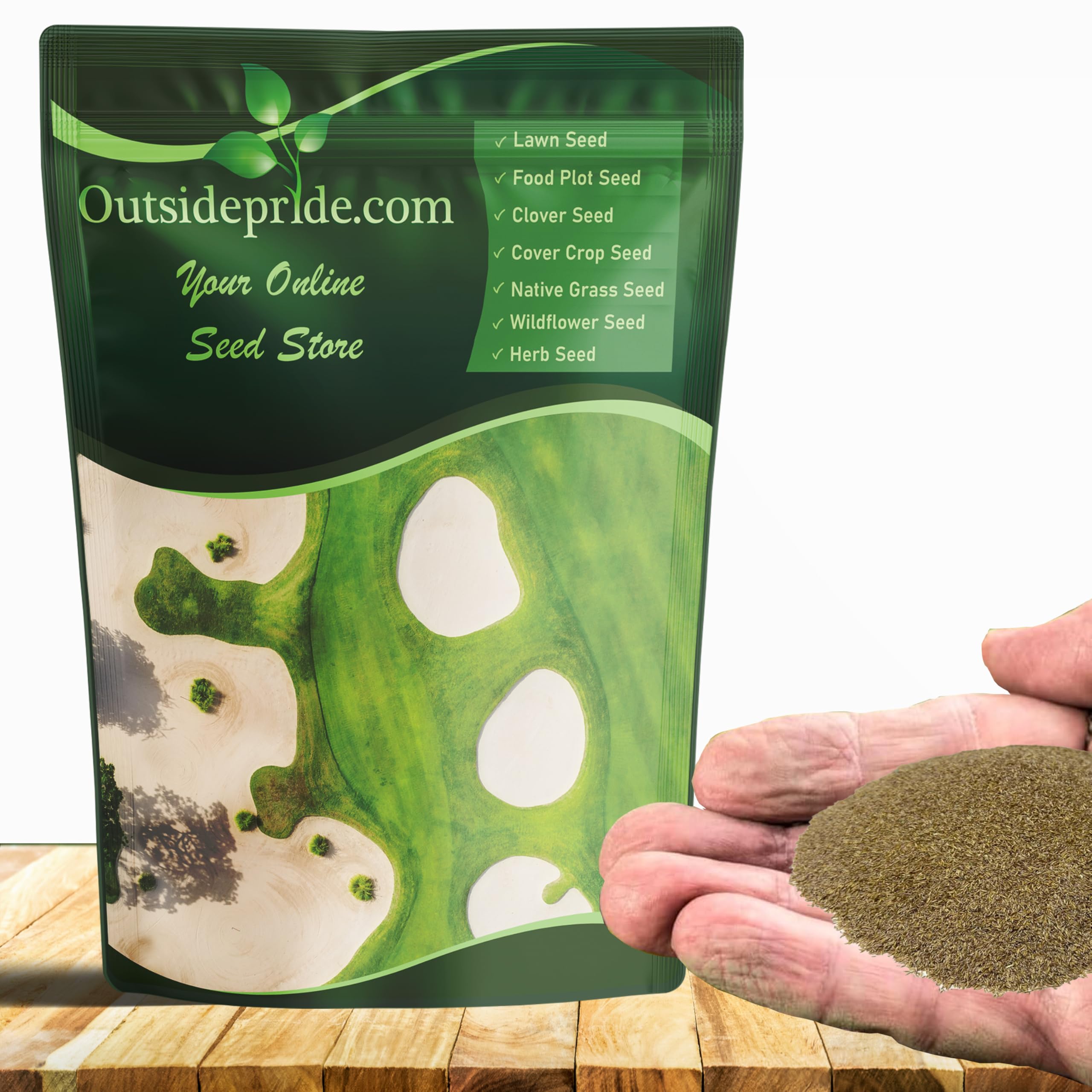 Outsidepride Crystal Bluelinks Creeping Bent Grass Seed - 1 lb. Dense Turf Grass for Golf Greens & Putting Surfaces, Fine-Textured, Tolerant to Close Mowing for Smooth, Consistent Lawn Coverage