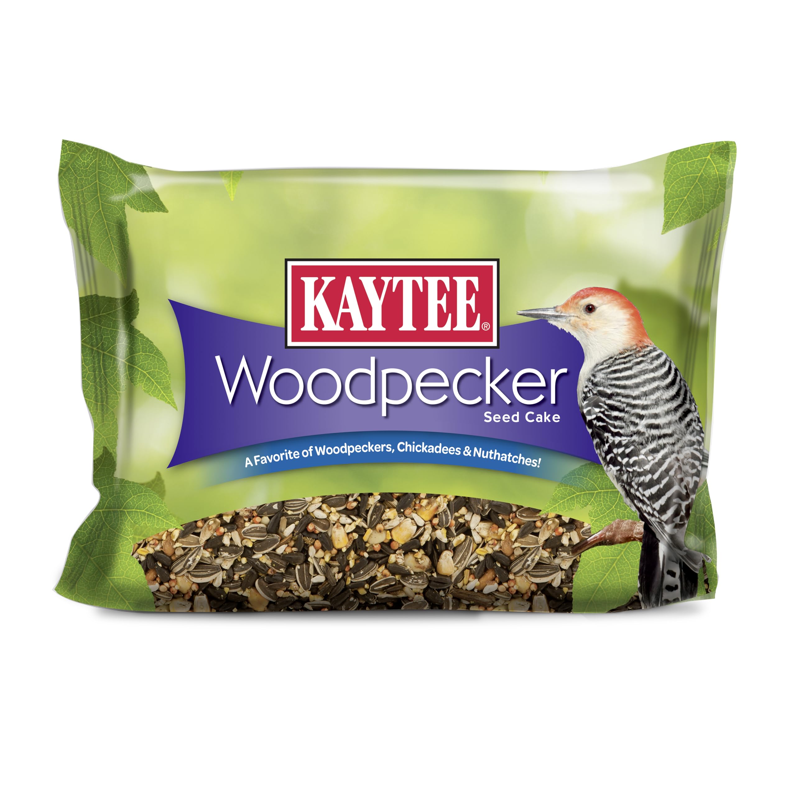 Kaytee Woodpecker Seed Cake, Wild Bird Food, 1.85 Pounds