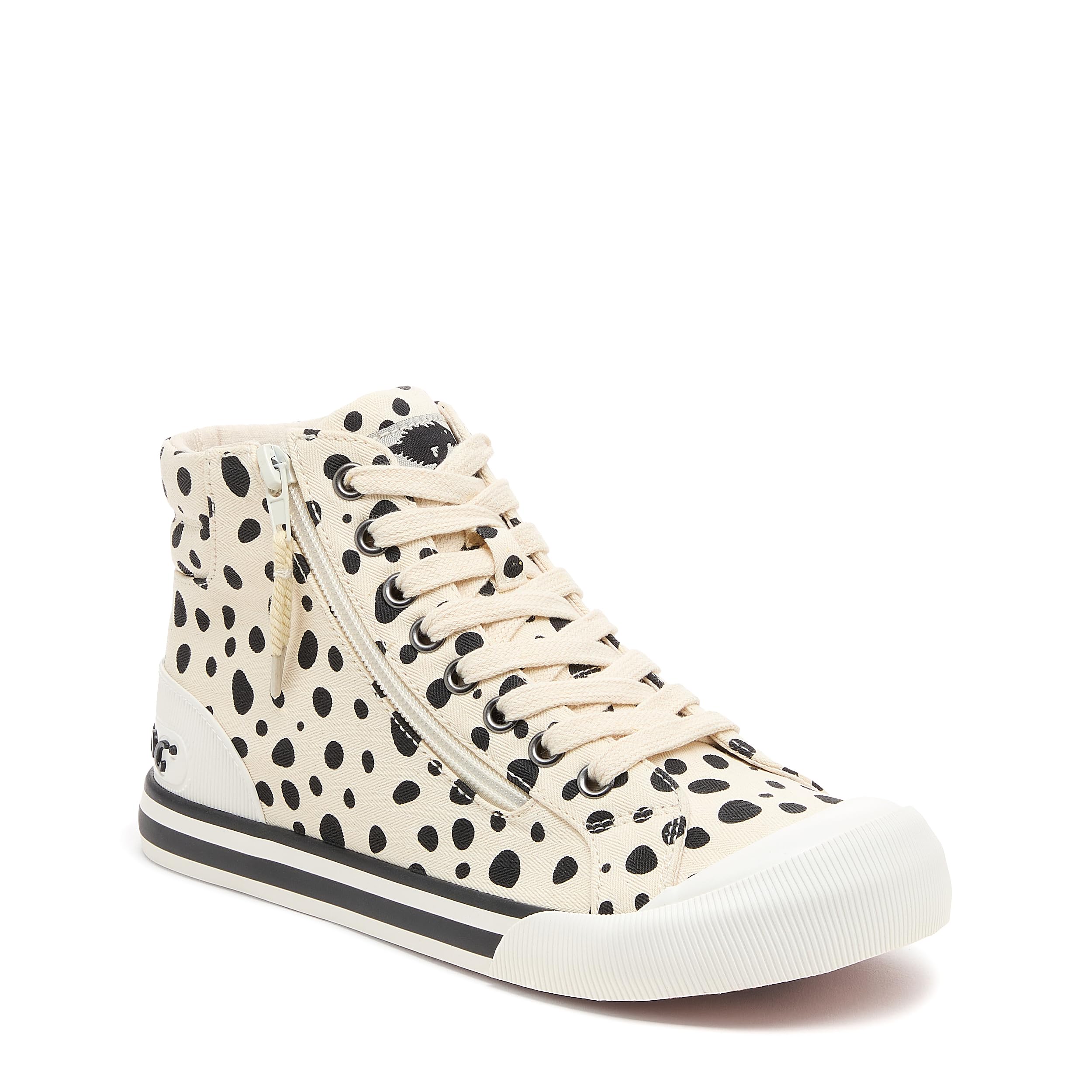 Rocket Dog Womens Jazzin Hi Sneaker, Beige, 5 UK