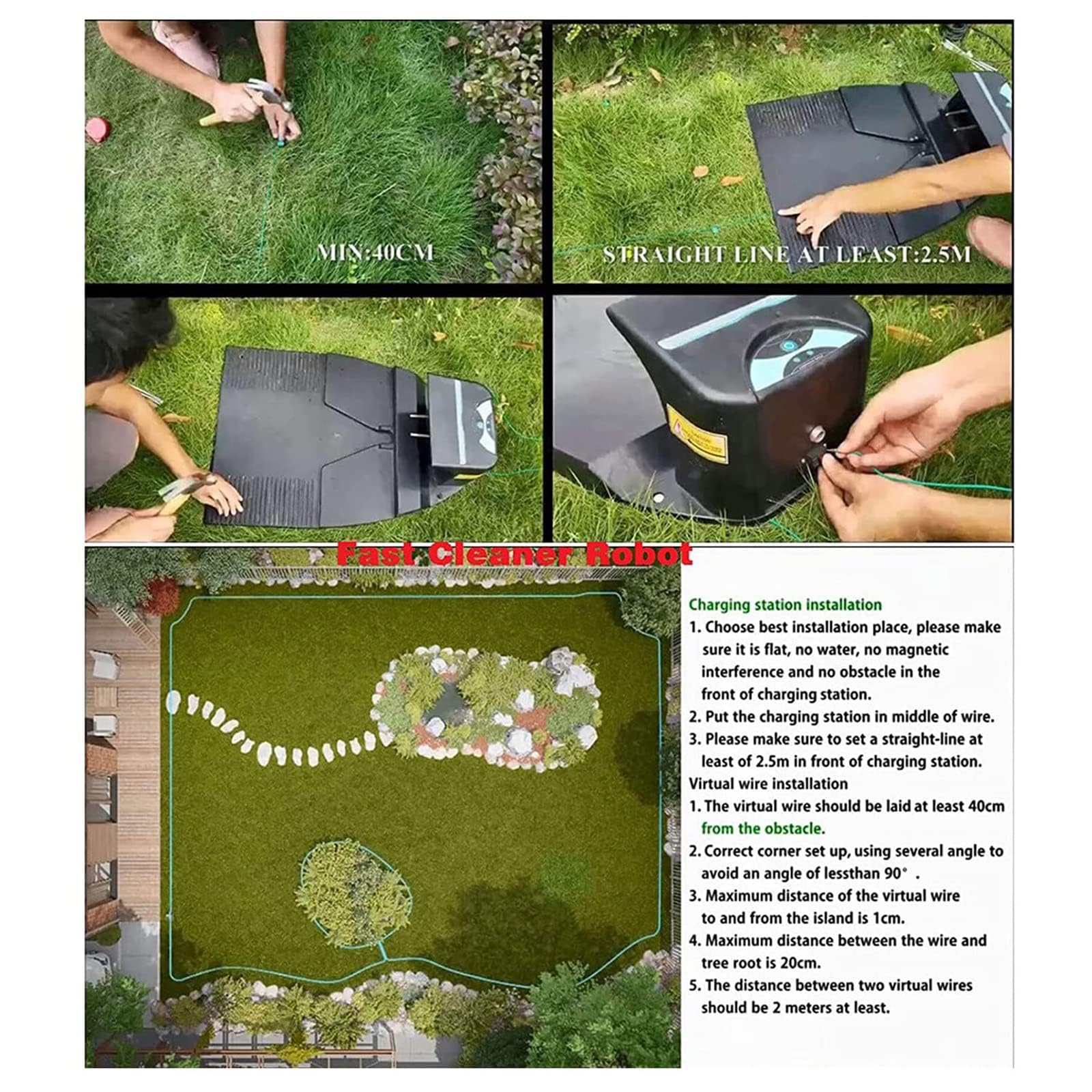 PLABNK Robot Tondeuse à Gazon Intelligent — vue 3