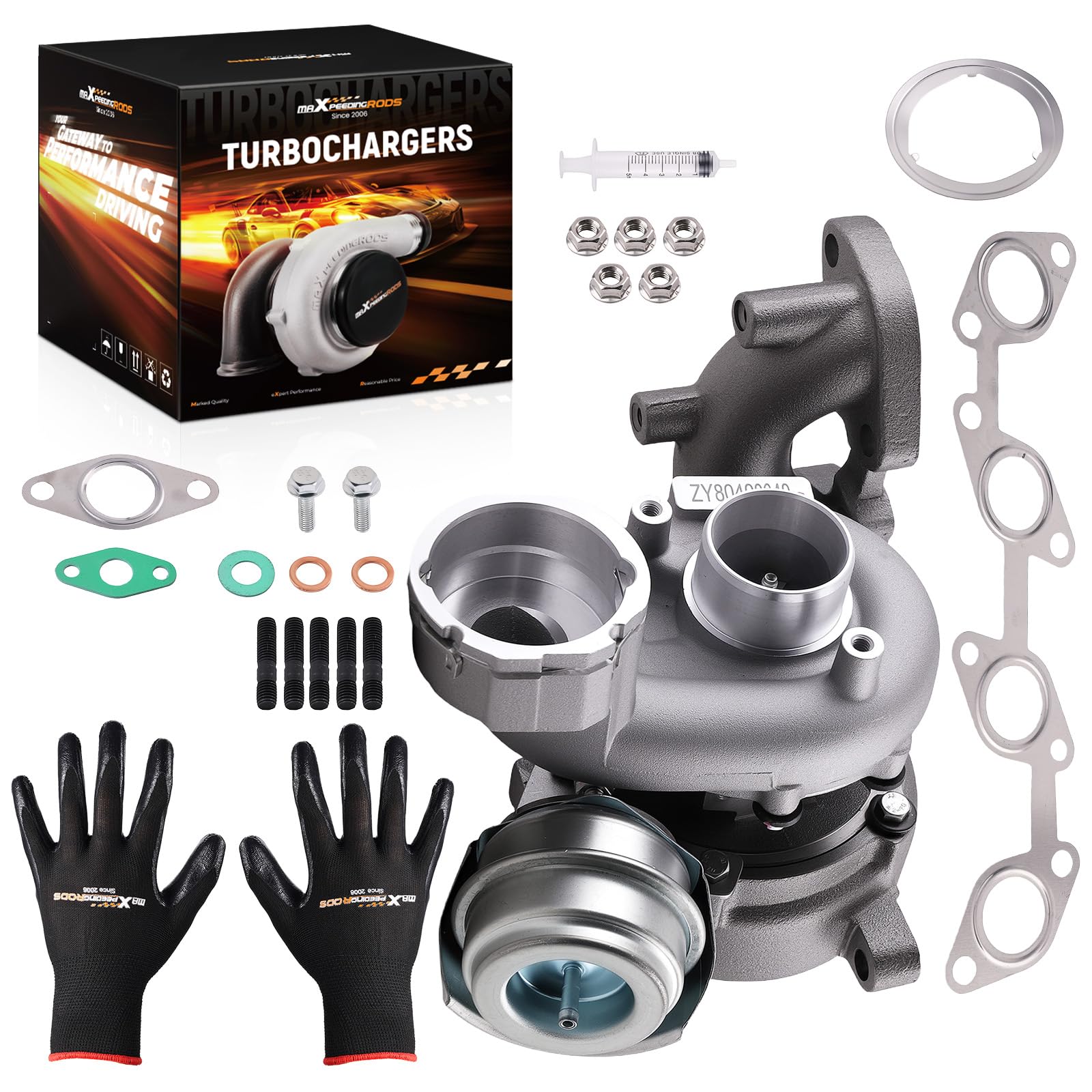 maXpeedingrods Turbocompresor GT1749V 724930- para 2.0TDI Motor BKD/AZV/BKP, Turbo 136/140CV para Seat Altea Leon Toledo para Audi A3 para VW para Skoda 03G253019A 03G253014H 03G253010J