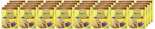 Miniatura 5 de Old El Paso Mezcla de condimentos para tacos de pollo, preparación de comidas, especias y condimentos, paquete de 0.85 onzas (paquete de 32)