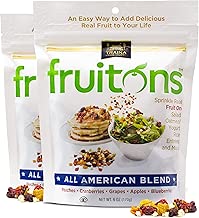 Traina Home Grown Fruitons California Sun Dried All American Blend Fruit Mix - Non GMO, Gluten Free, Kosher Certified, 6 oz pouch (pack of 2) - coolthings.us