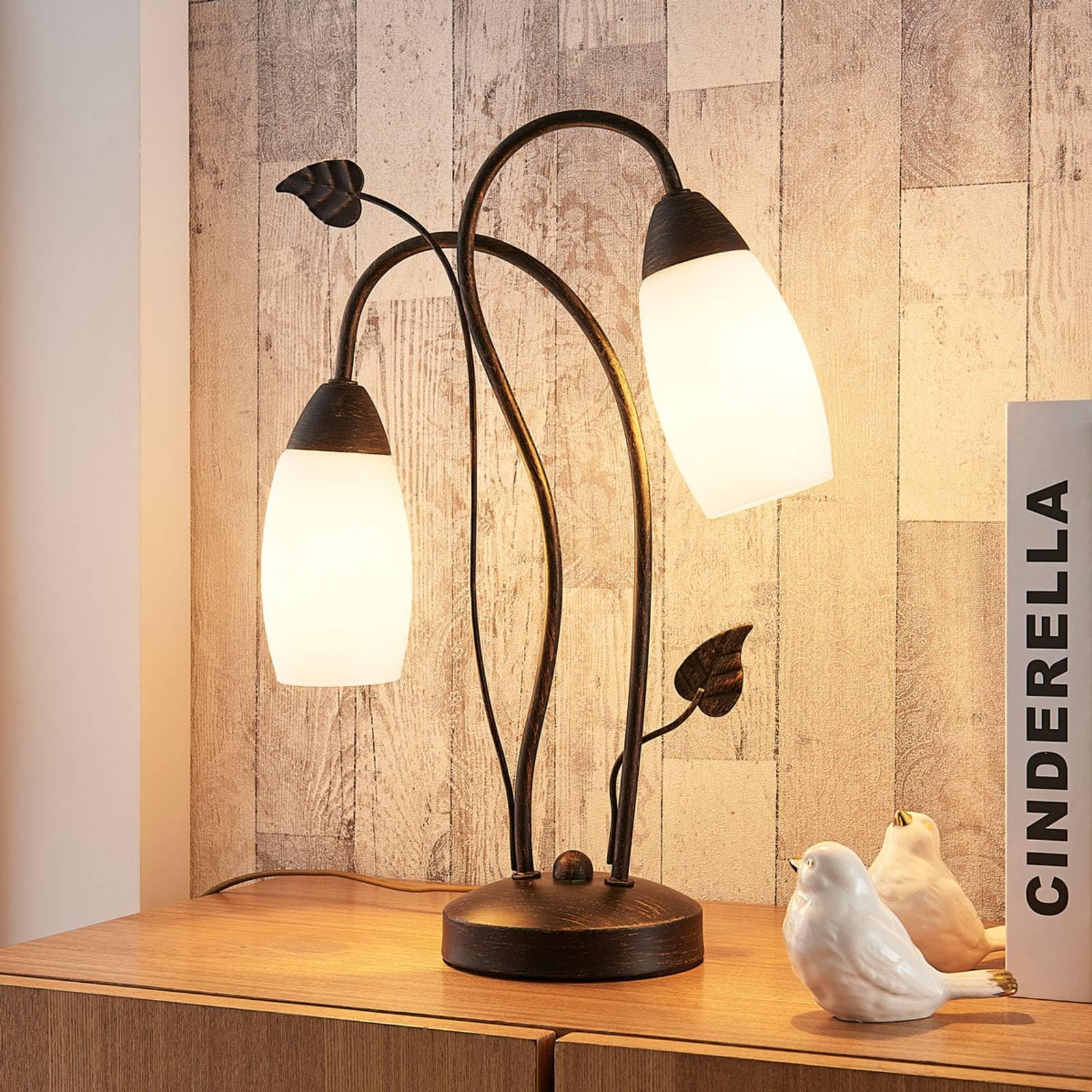 Plafonnier Stefania Lindby - Luminaire Design 6 Lampes Pour Salon Romantique