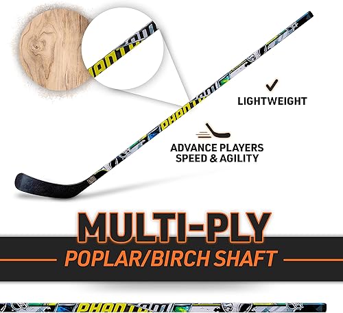 Miniatura 8 de Franklin Sports NHL 1090 Phantom Street Hockey Stick de 40 pulgadas