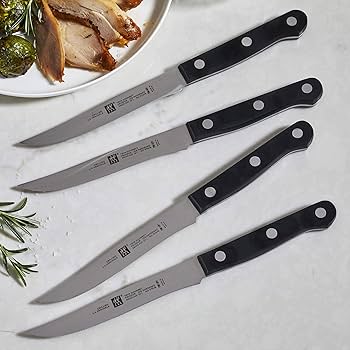 J.A. Henckels Zwillingステーキナイフセット 4本 ブラック Amazon.com: ZWILLING Twin Gourmet Steak Knives Set of 4
