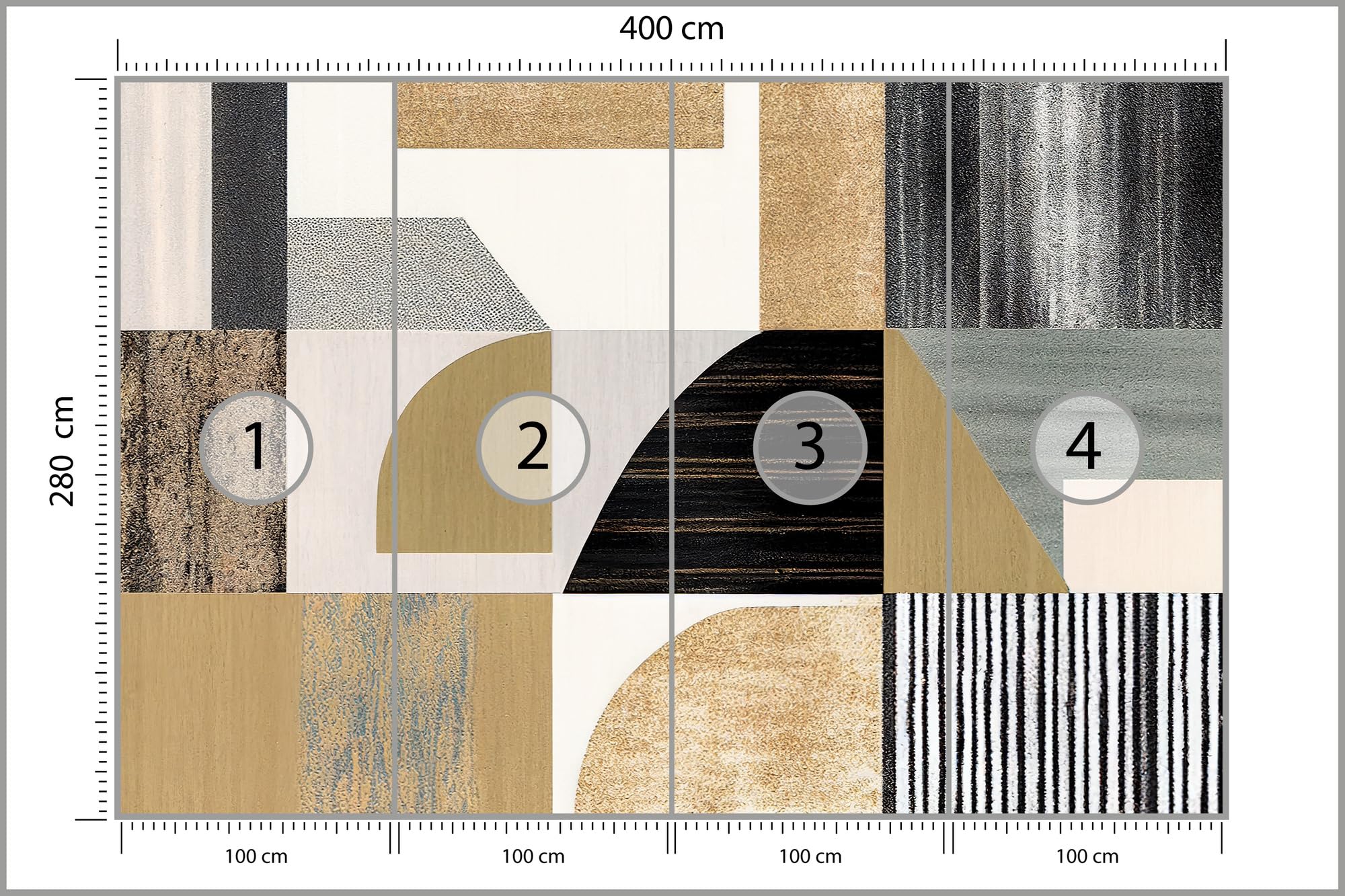 Muralo Papel Pintado en TNT 3D - 400x280 cm