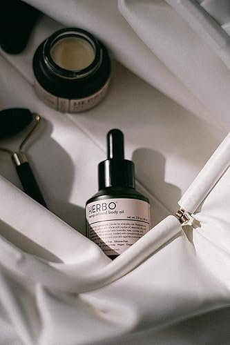 Miniatura 5 de Herbo Aceite corporal de cáñamo, con vitamina E y aceite de jojoba, terapia de cuidado de la piel seca, 2 onzas líquidas