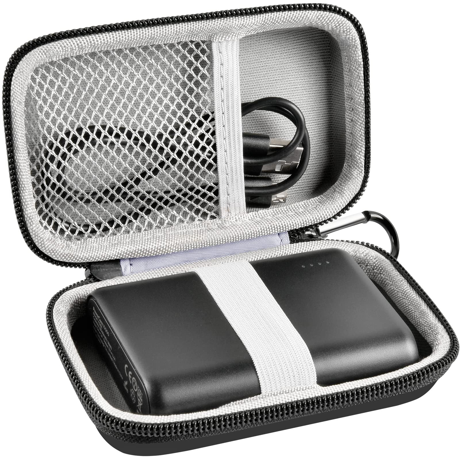 Case Compatible with SanDisk Extreme Pro/SanDisk Portable SSD 1TB 2TB 4TB 500GB External Solid State Drive,Travel Holder Protective Cover Storage Bag - Black (Box Only)