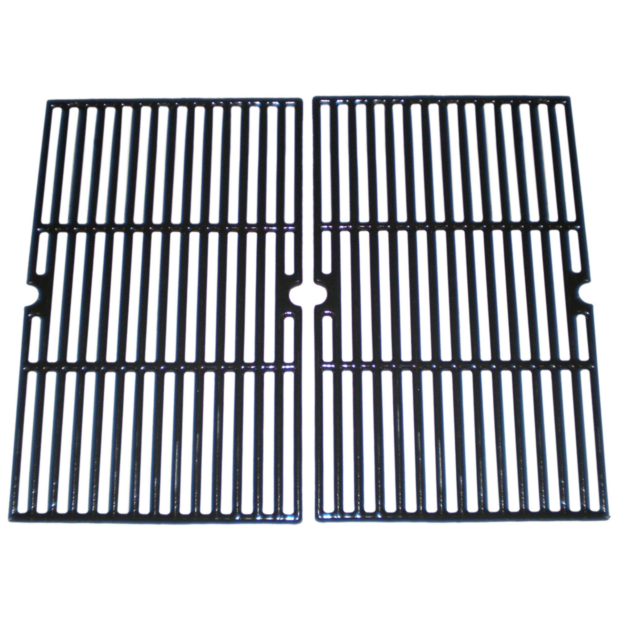Contemporary Home Living2pc Gloss Cast Iron Cooking Grid for BBQ Tek and Broil Chef Gas Grills 24.75"