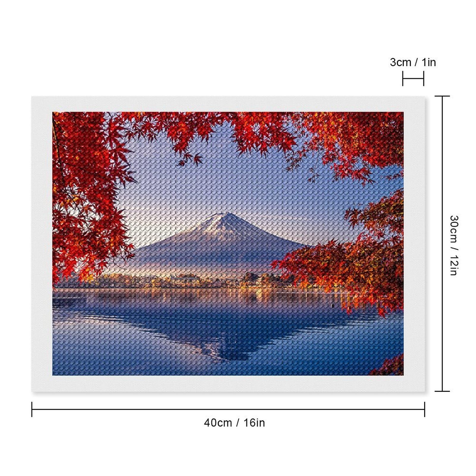 Amazon | あいのにじょ 富士山 湖に影を落とす 紅葉 5D